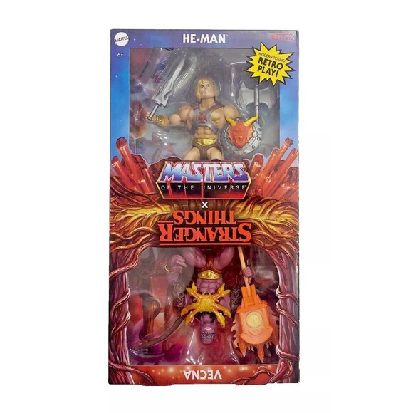 MOTU Masters of the Universe X Stranger Things: He-Man & Vecna Figures 2-Pack - Picture 1 of 6